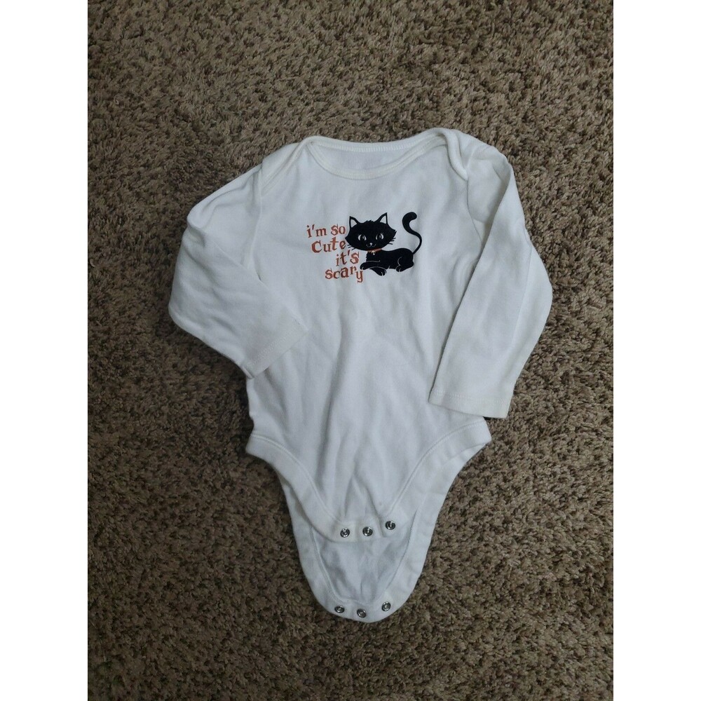 Girl's Old Navy I'm so cute it's scary 6 12 mnth l/s Halloween shirt